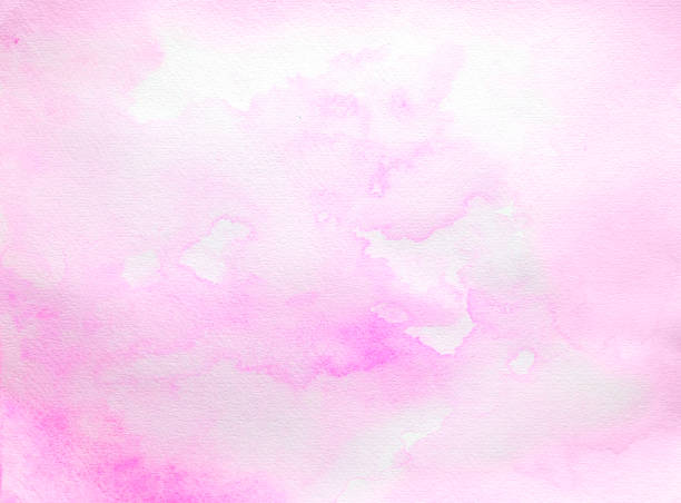 istock Pink watercolor background on a white paper 1130833161