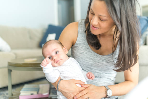 istock Mother and Daughter, 4 month old and parent 1130833992