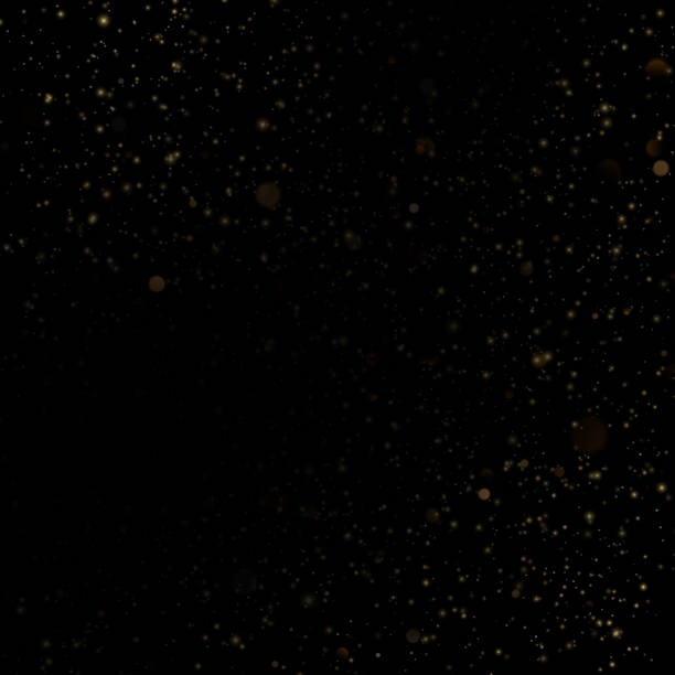 istock Christmas and New Year effect. Glitter threads of curtain backdrop on black. Sparkling of shimmering light blurs. Gold particles lines rain. Fashion strass drops with shiny sequins. EPS 10 1130836199