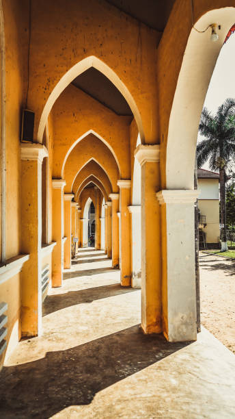 istock Old corridor of Mang Lang church 1130837246