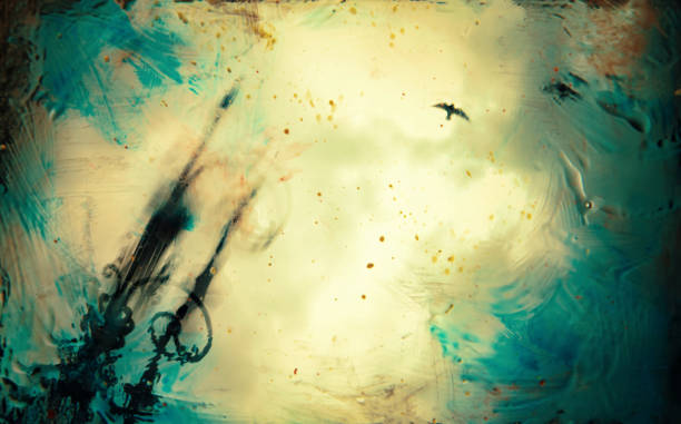 Abstract street light lamp