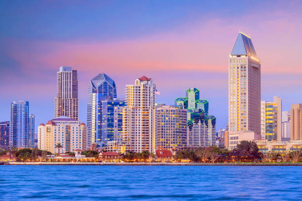 istock San Diego skyline at sunset 1130838098