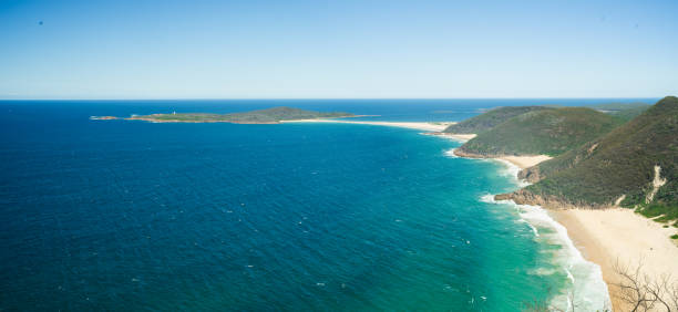 istock Tomaree Mountain and Zenith Beach, Newcastle Australia 1130838196
