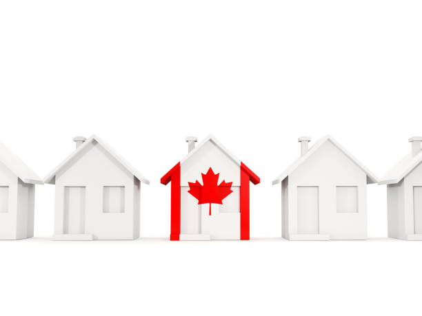 istock House with flag of canada 1130839354