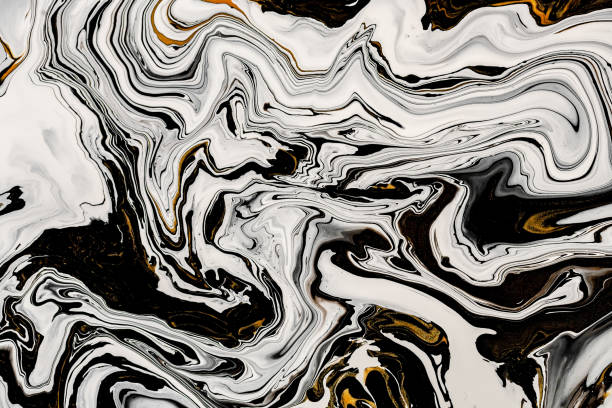 istock Black, white marble texture with golden lots of bold contrasting veining. Applicable for create surface marbled effect. Design for packaging, brochure, poster, wallpaper, textile, decor interior. 1130843235