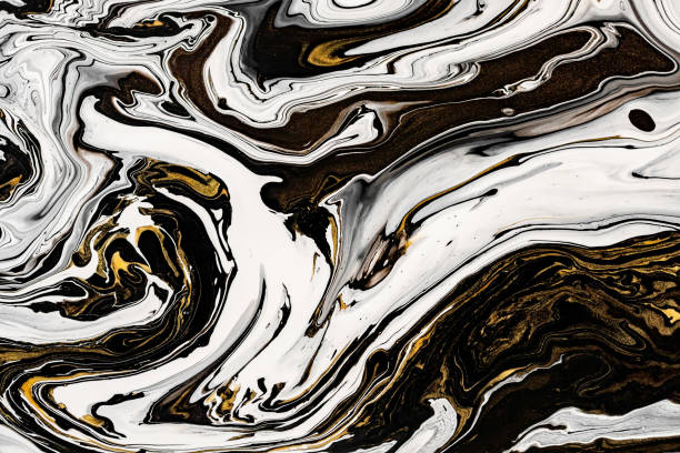 istock Black, white marble texture with golden lots of bold contrasting veining. Applicable for create surface marbled effect. Design for packaging, brochure, poster, wallpaper, textile, decor interior. 1130843277