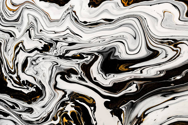 istock Black, white marble texture with golden lots of bold contrasting veining. Applicable for create surface marbled effect. Design for packaging, brochure, poster, wallpaper, textile, decor interior. 1130843884