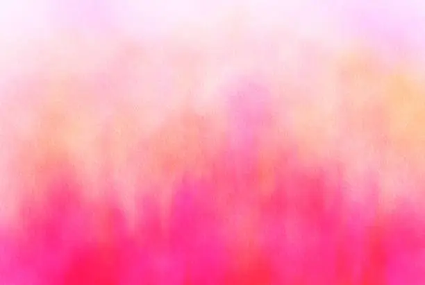 Pink and Orange abstract art painted background, wet paint on textured artist paper