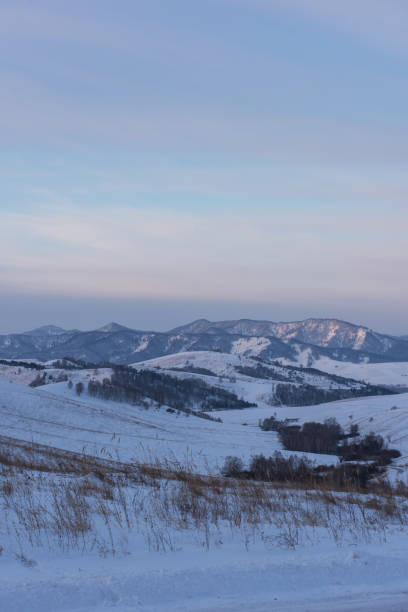 istock Altai mountains winte road 1130844638