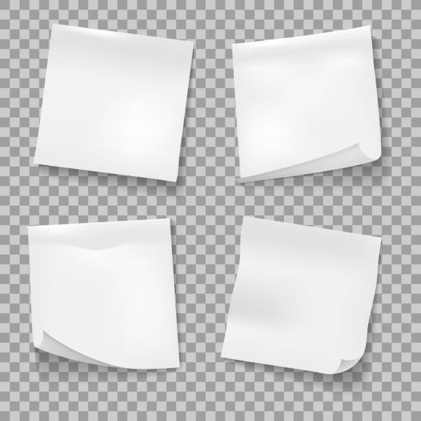 付箋を投稿する - sheet adhesive note paper note pad点のイラスト素材／クリップアート素材／マンガ素材／アイコン素材