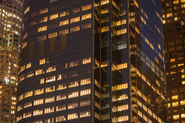 istock Night Building Perspective, Los Angeles California. 1130847678