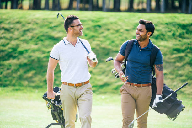 istock Friends Playing Golf on a Beautiful Sunny Day 1130848584