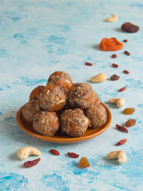 istock Healthy organic energy bites with nuts. 1130851365