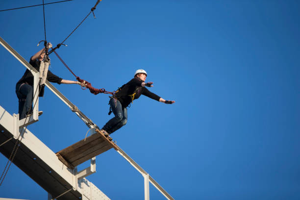 istock Jumping from the bridge with a rope. RoupeJumping 1130852247