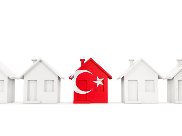 istock House with flag of turkey 1130852799