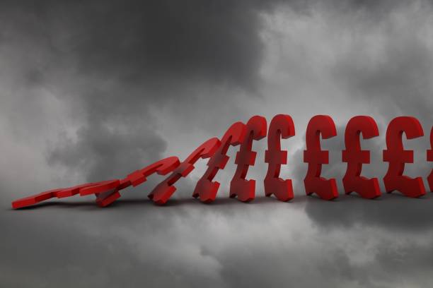 istock UK pound symbol falling finance crisis domino effect brexit 1130853362