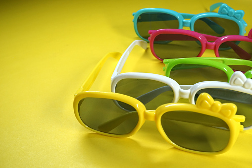 shot of colorful sunglasses