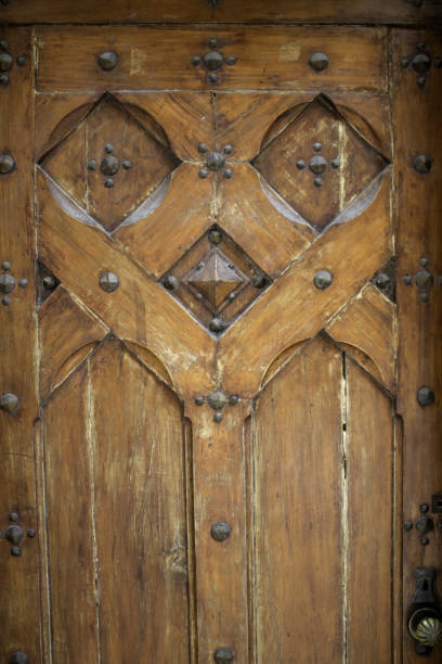istock Carved wooden doors 1130866207