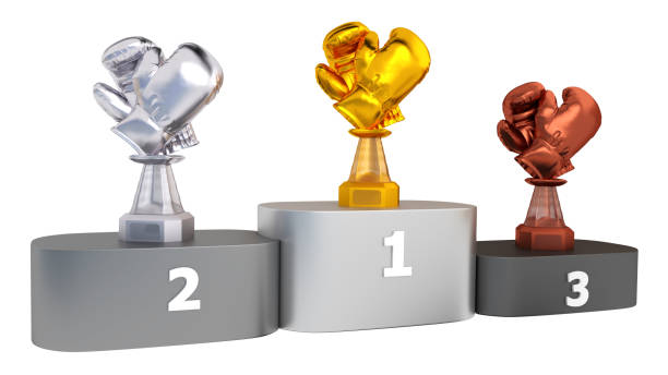 istock View of a Podium with Boxing Trophies 1130867192
