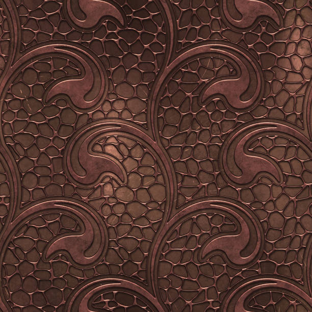 istock Metal seamless texture with swirls pattern 1130868426