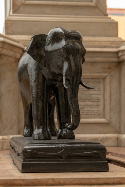 istock Black elephant statue at Wat Phra Kaew 1130869401