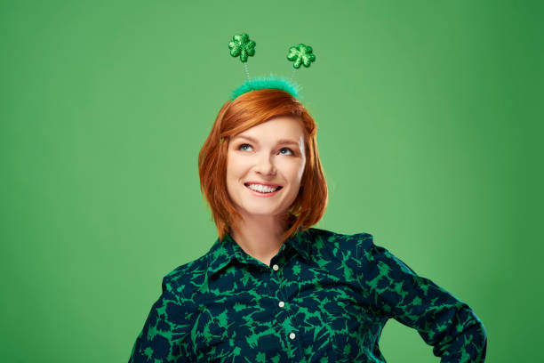 istock Beautiful Irish girl looking at copy space 1130869924