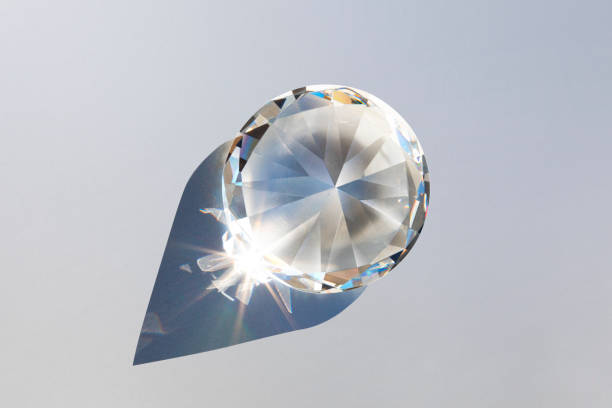 Light shining diamonds stock photo