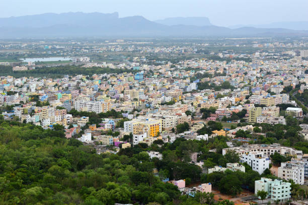 istock Tirupati aerial view 1130875680