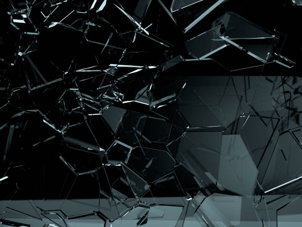 istock Pieces of glass broken or cracked 1130882002