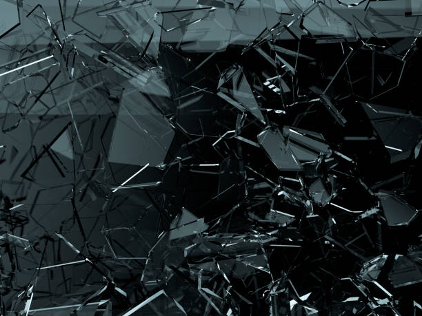 istock Pieces of glass broken or cracked 1130882063