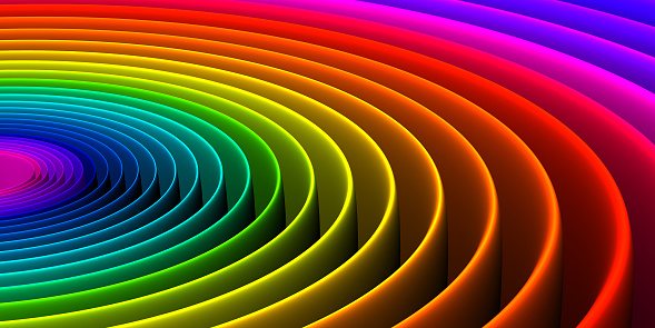 Colorful abstract spiral pattern background