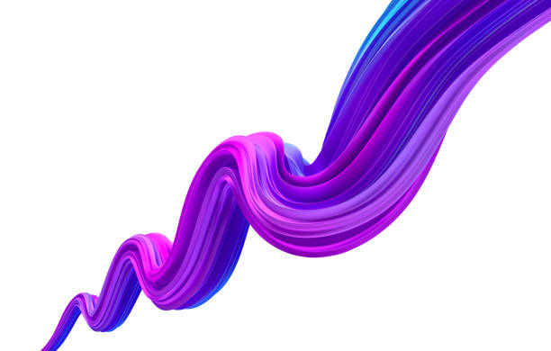 istock Abstract Colorful Shape/ Brushstroke on White 1130889637