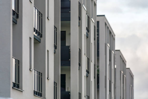 istock Facade of modern apartments 1130891510