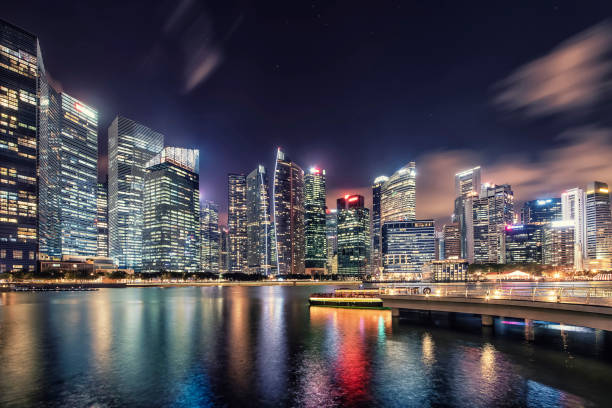 istock Singapore city in evening 1130898998