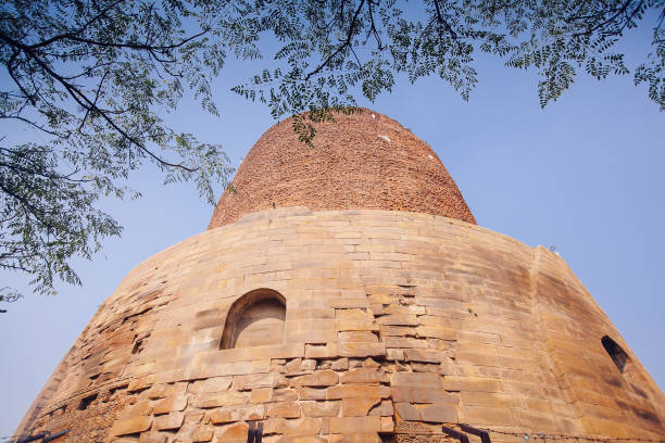 istock Dhamek Stupa monument, Sarnath, Varanasi, India 1130899505