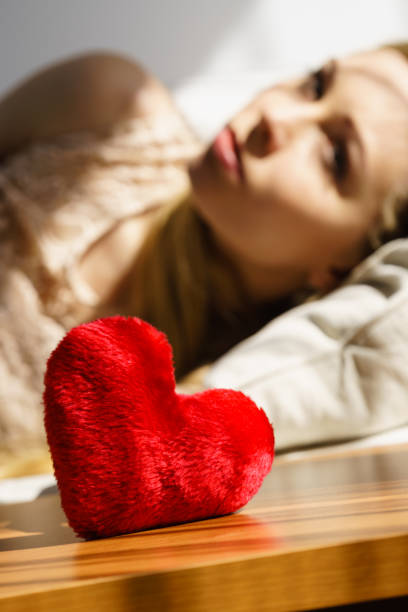 istock Sad woman on Valentines day 1130901918