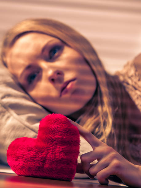 istock Sad woman on Valentines day 1130901936