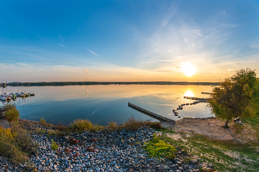 Markkleeberger Lake near Leipzig in Autumn