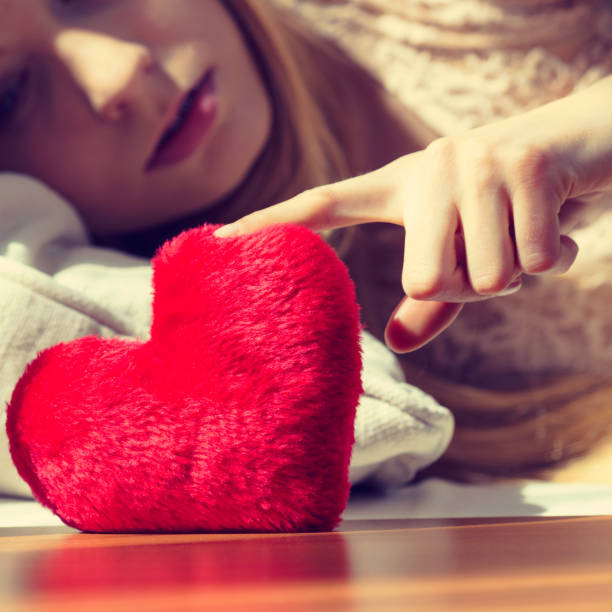 istock Sad woman on Valentines day 1130903074