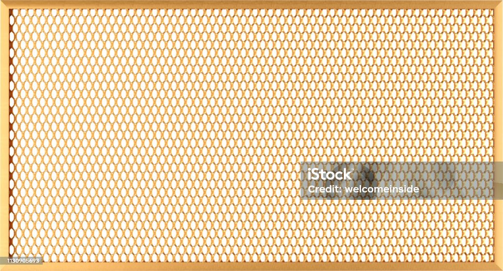 passie Elastisch bundel Gold Metal Mesh From Sheet 3d Illustration Stock Photo - Download Image Now  - Abstract, Art, Art And Craft - iStock