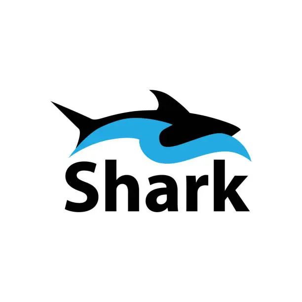 Vector illustration of shark