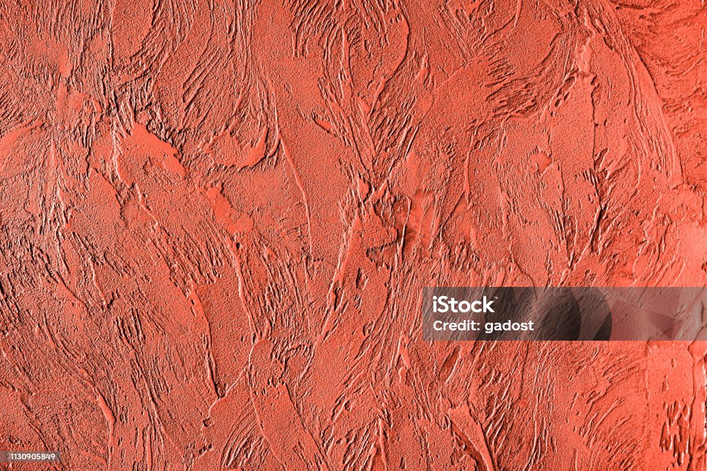 Living coral textured background Trendy living coral colored textured background for concept or product Abstract Stock Photo