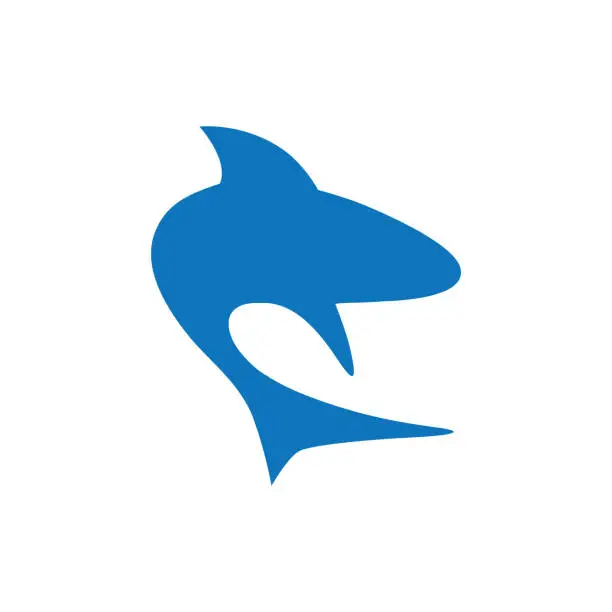 Vector illustration of shark