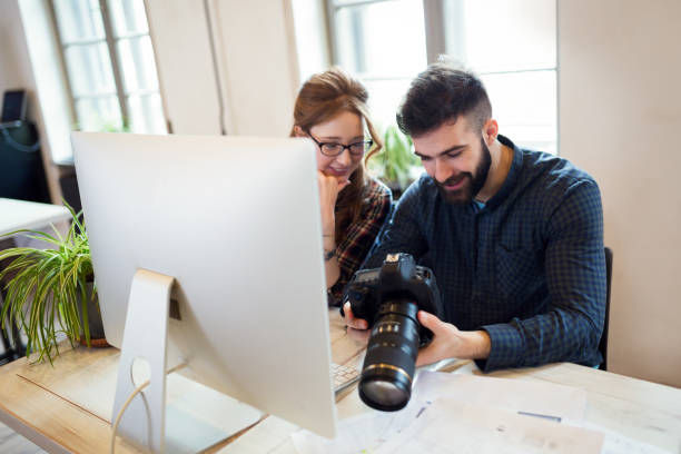 istock Picture of architects working together in office 1130905950