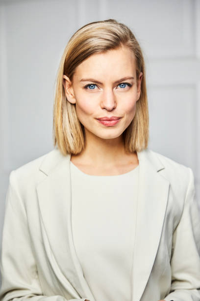 istock Beautiful blue eyed woman 1130907511