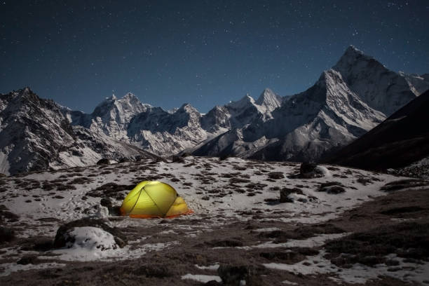 istock Concept of extreme outdoor camping. 1130907515