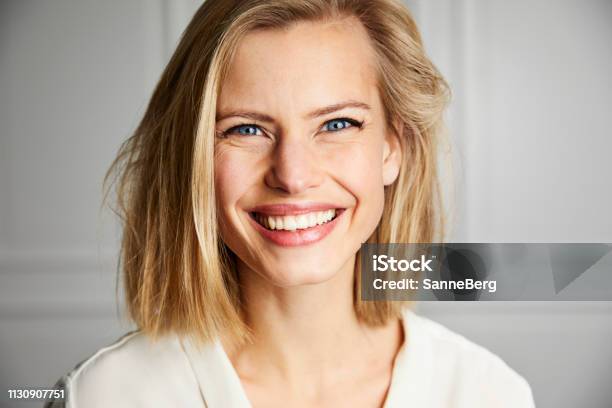 Beautiful Smile Stock Photo - Download Image Now - One Woman Only, Smiling, Close-up