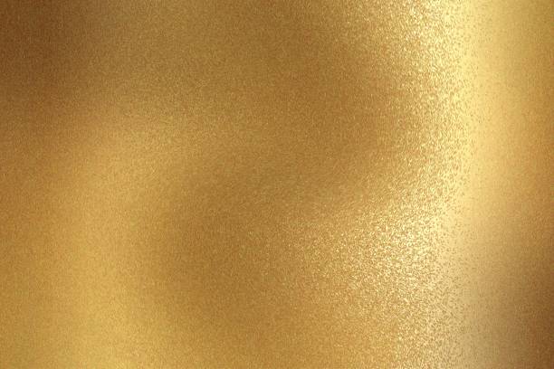 istock Gold rough metal sheet texture, abstract background 1130908587