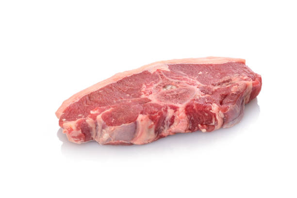 istock Lamb carree with bone raw white isolated 1130908888