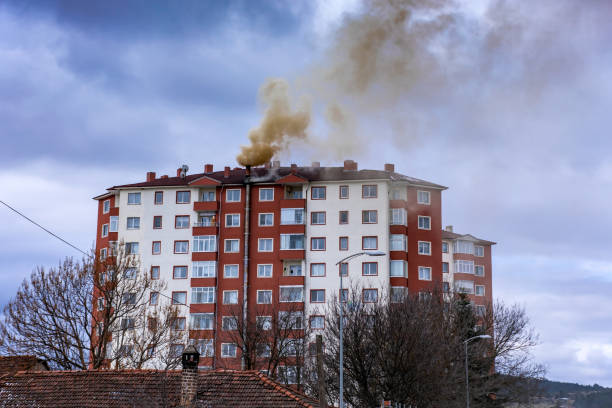 istock environmental Protection, additional restaurant chimney and smoke 1130909159
